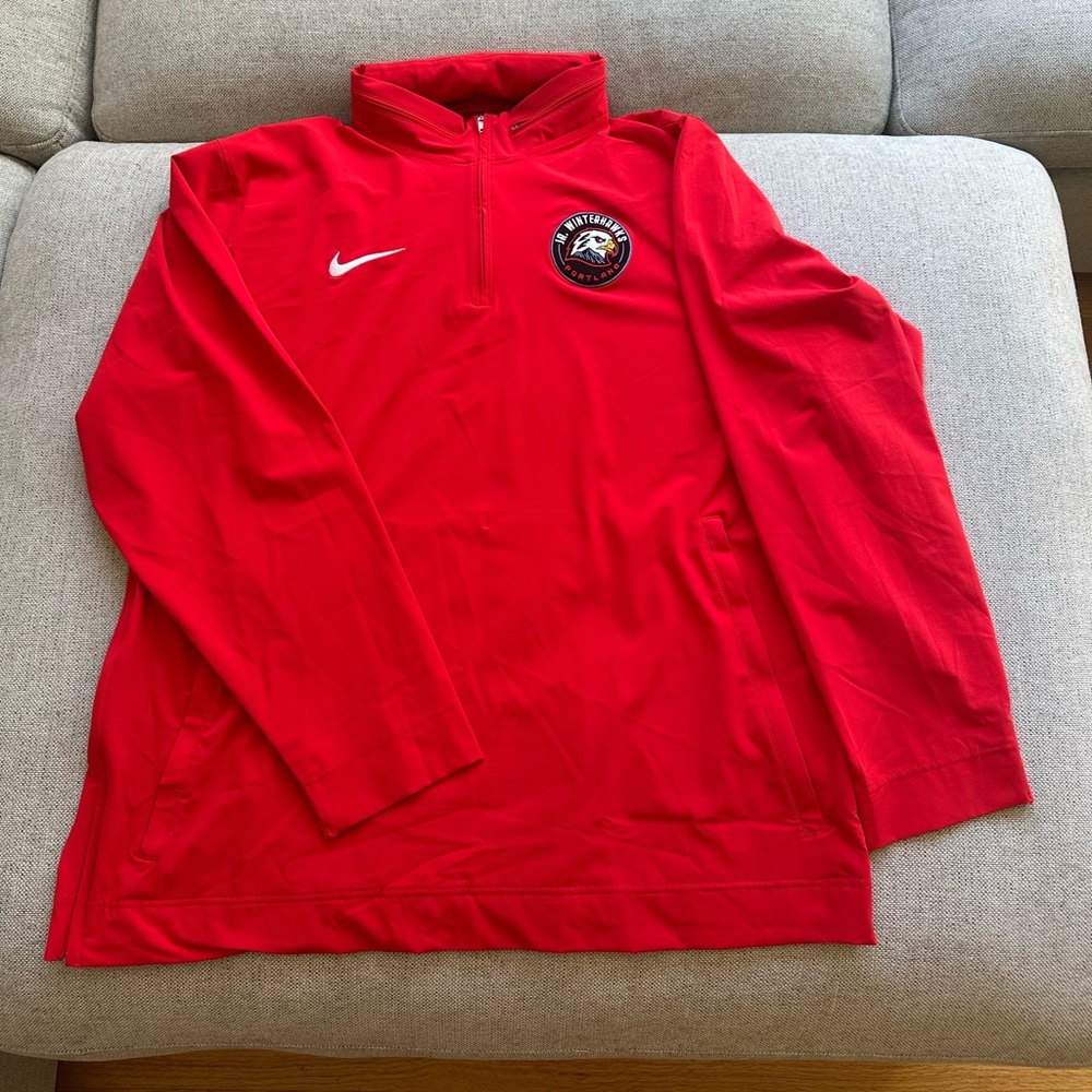 Nike Mens XL Pullover Jr. Winterhawks Portland Hockey Jacket Minor League
